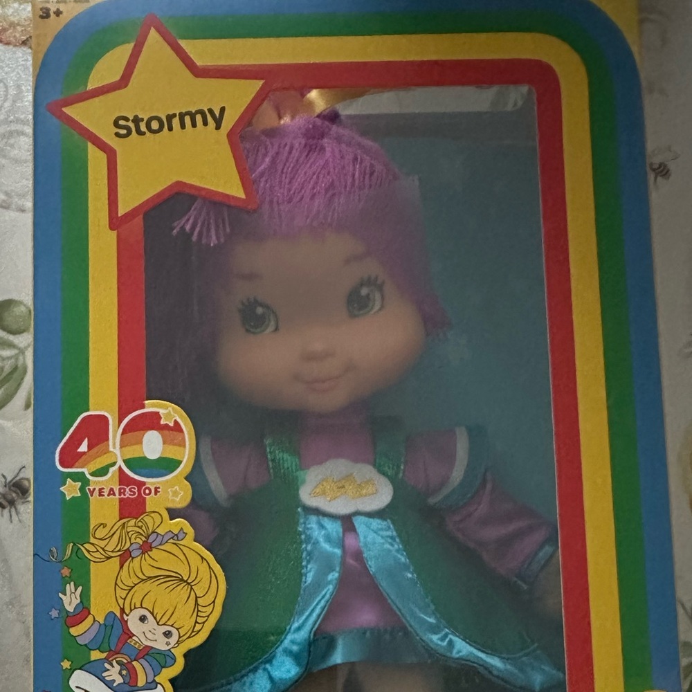 40 anniversary Rainbow Stormy Doll with Purple and Teal Outfit